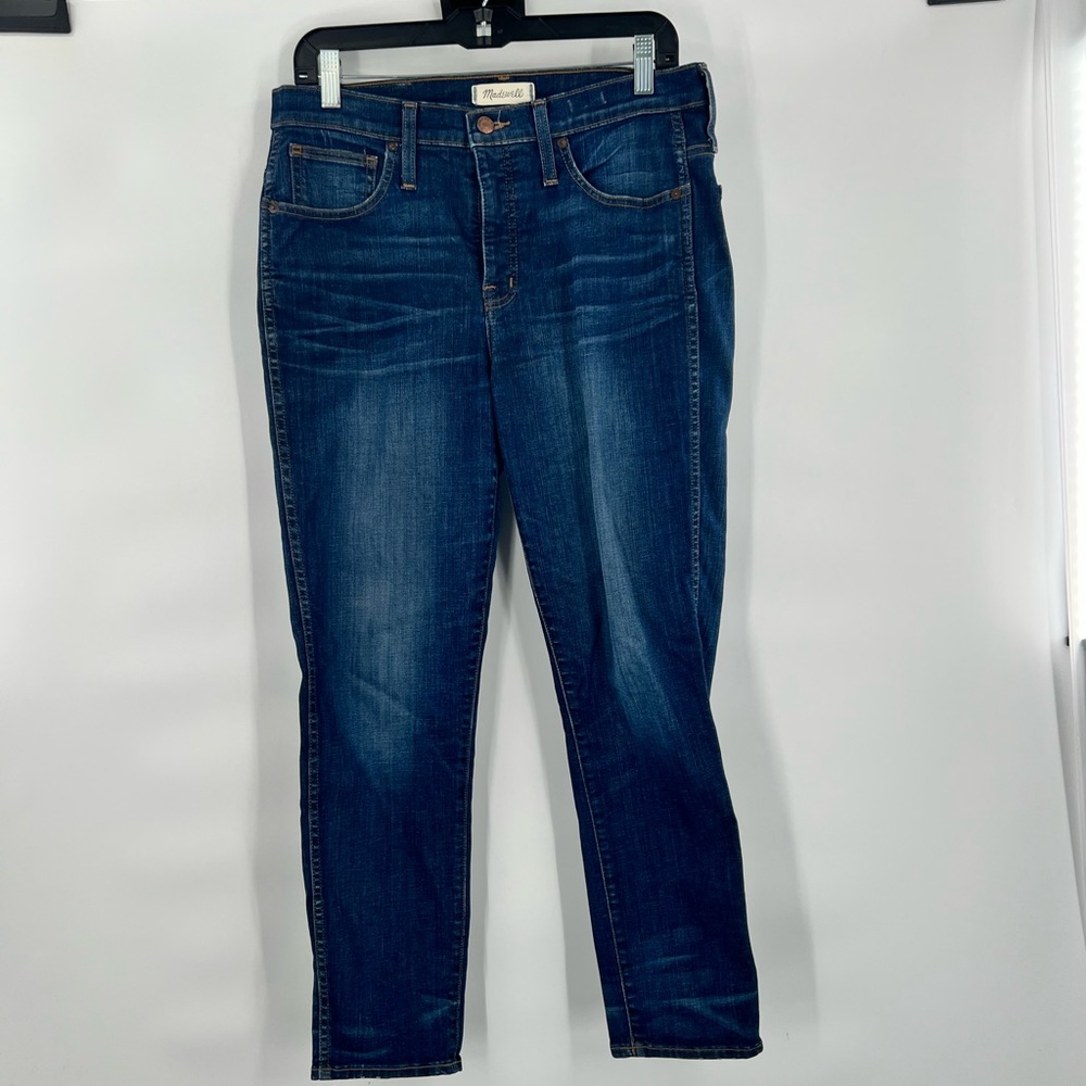 Madewell slim straight blue jeans size 30